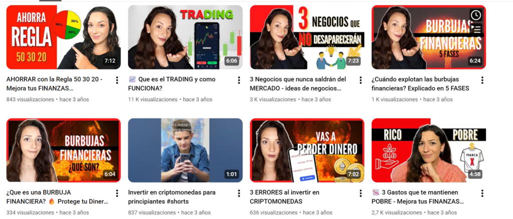 MARI FUENTES, VIDEOS YOUTUBE
