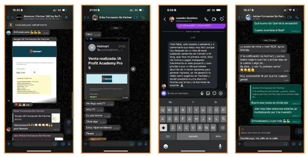 RESEÑAS ALUMNOS MI PRIMERA VENTA 