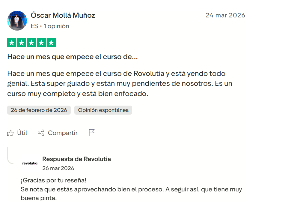 reseñas alumnos REVOLUTIA IA PRO
