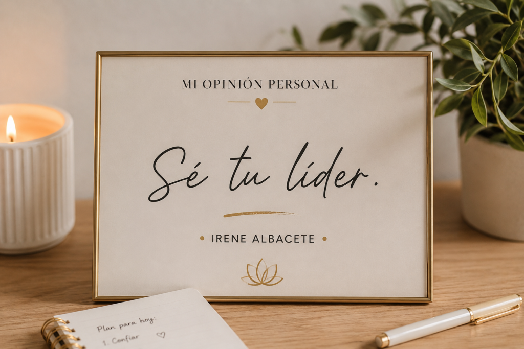 SÉ TU LIDER, IRENE ALBACETE